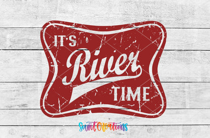 It’s River Time Retro UV DTF Cup Decal | UV866 - Swiit Creations