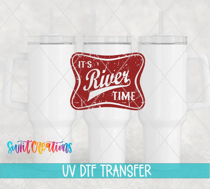 It’s River Time Retro UV DTF Cup Decal | UV866 - Swiit Creations