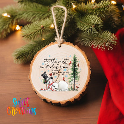It’s The Most Wonderful Time Of The Year UV DTF Ornament Transfer | O-1854 - Swiit Creations
