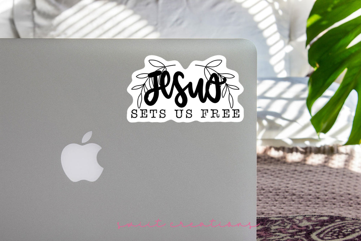 Jesus Sets Us Free Sticker SS367 - Swiit Creations