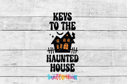 Keys To The Haunted House Motel Keychain UV DTF Transfer | Halloween Spooky Decal | MK2118 - Swiit Creations