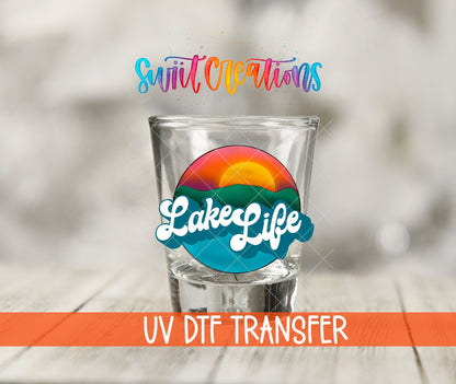 Lake Life UV DTF Shot Glass Transfer | SG629 - Swiit Creations