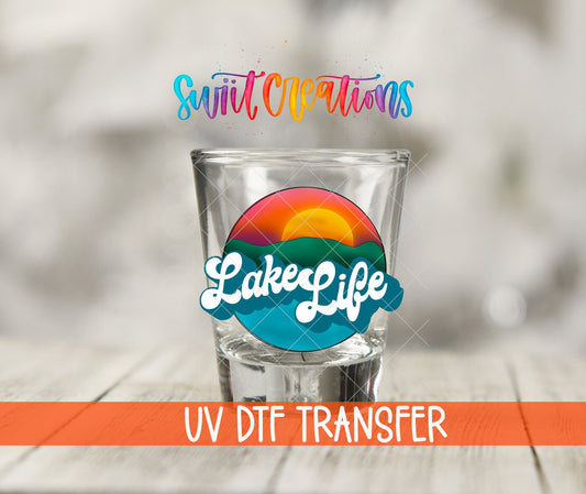 Lake Life UV DTF Shot Glass Transfer | SG629 - Swiit Creations