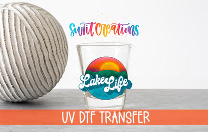 Lake Life UV DTF Shot Glass Transfer | SG629 - Swiit Creations