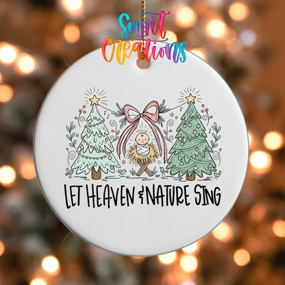 Let Heaven And Nature Sing UV DTF Ornament Transfer | O-1846 - Swiit Creations