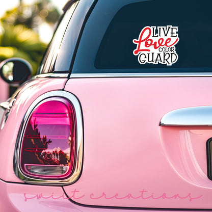 Live Love Guard Red Sticker SS266 - Swiit Creations