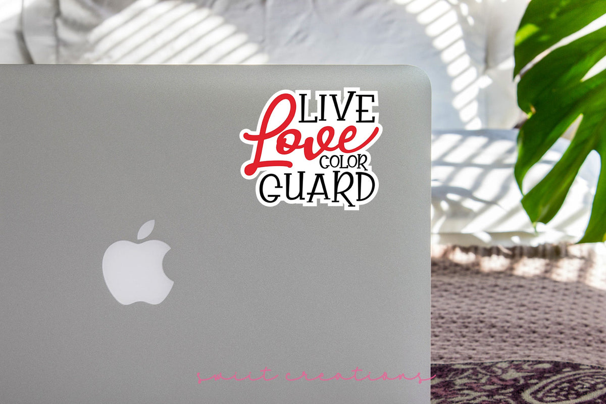 Live Love Guard Red Sticker SS266 - Swiit Creations