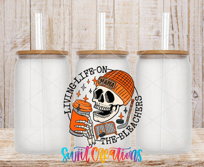 Living Life on the Bleachers Hockey UV DTF Cup Decal | UV1040 - Swiit Creations