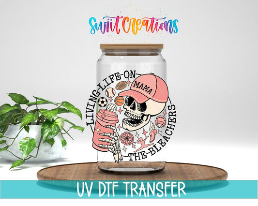 Living Life on the Bleachers UV DTF Cup Decal | UV1038 - Swiit Creations