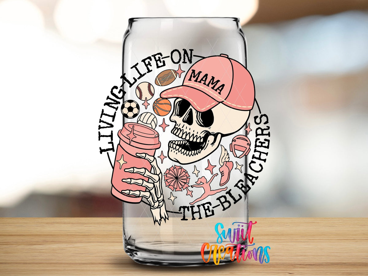 Living Life on the Bleachers UV DTF Cup Decal | UV1038 - Swiit Creations