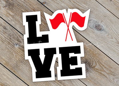 Love Color Guard Red Sticker SS286 - Swiit Creations