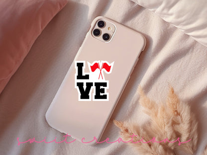 Love Color Guard Red Sticker SS286 - Swiit Creations