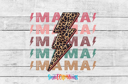 Mama Lightning Bolt UV DTF Cup Decal | UV862 - Swiit Creations