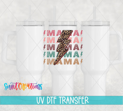 Mama Lightning Bolt UV DTF Cup Decal | UV862 - Swiit Creations