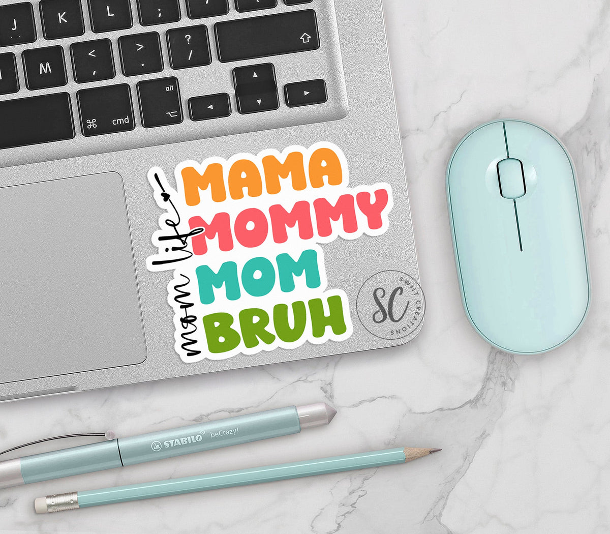 Mama Mommy Mom Bruh Momlife Sticker SS822 - Swiit Creations
