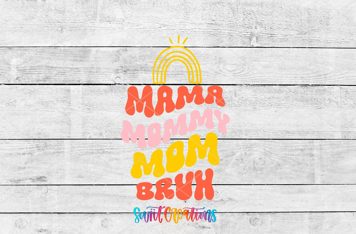 Mama Mommy Mom Bruh Motel Keychain UV DTF Transfer | Funny Mom Saying Decal | MK2195 - Swiit Creations