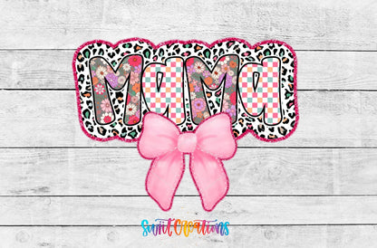 Mama UV DTF transfer shown as a full artwork preview from Swiit Creations