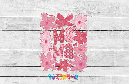 Mama UV DTF transfer shown as a full artwork preview from Swiit Creations
