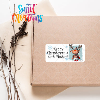 Merry Christmas Reindeer Sticker | SB52 - Swiit Creations