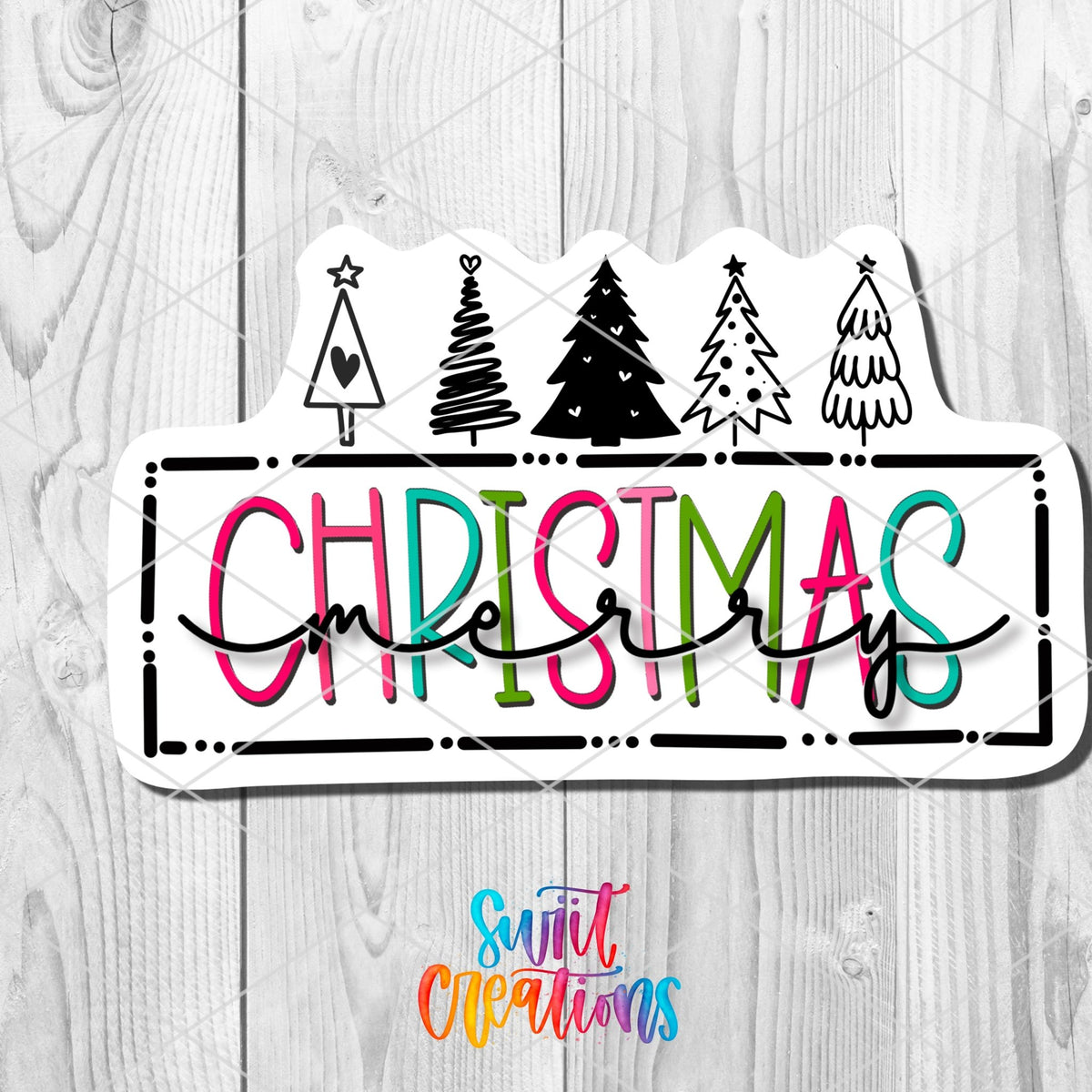 Merry Christmas Sticker | SB46 - Swiit Creations