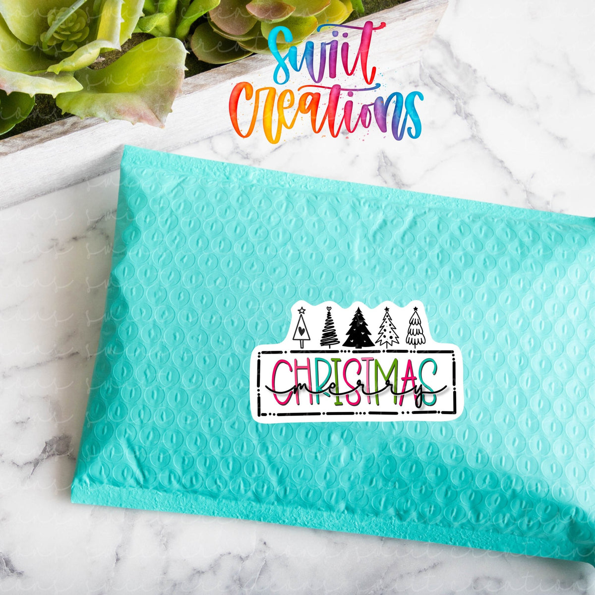 Merry Christmas Sticker | SB46 - Swiit Creations