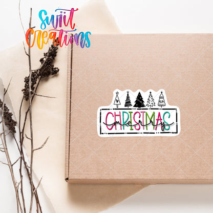 Merry Christmas Sticker | SB46 - Swiit Creations