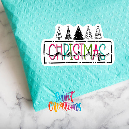 Merry Christmas Sticker | SB46 - Swiit Creations