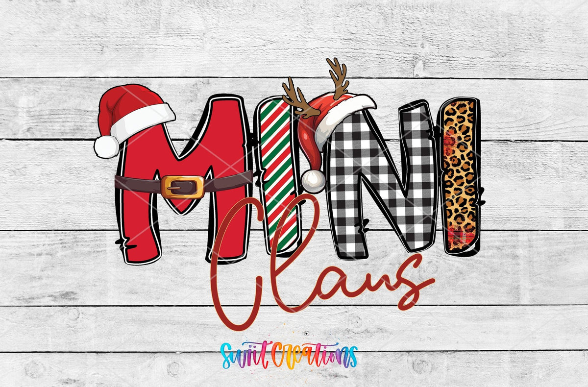 Mini Claus Christmas UV DTF Cup Decal | UV1228 - Swiit Creations