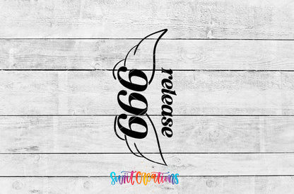999 Release motel keychain UV DTF transfer artwork preview by Swiit Creations
