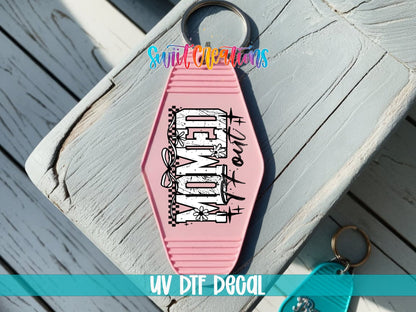 Momed Motel Keychain UV DTF Transfer | Trendy Mom Design | MK1982 - Swiit Creations
