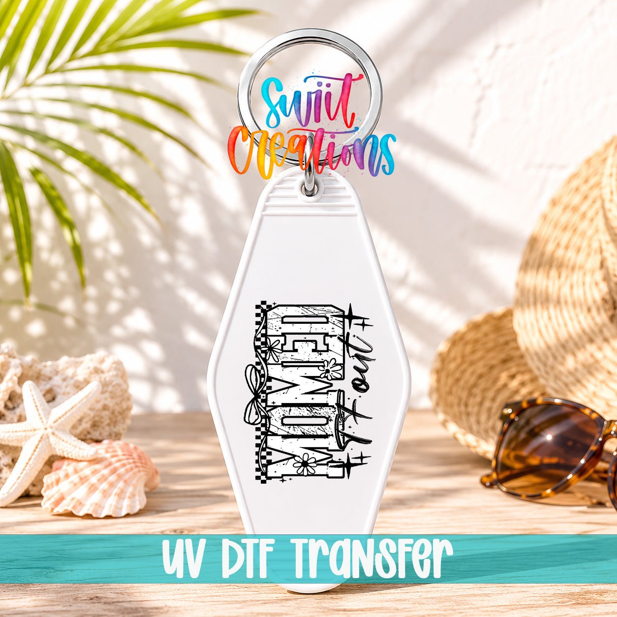 Momed Motel Keychain UV DTF Transfer | Trendy Mom Design | MK1982 - Swiit Creations