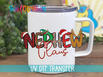 Nephew Claus Christmas UV DTF Cup Decal | UV1233 - Swiit Creations