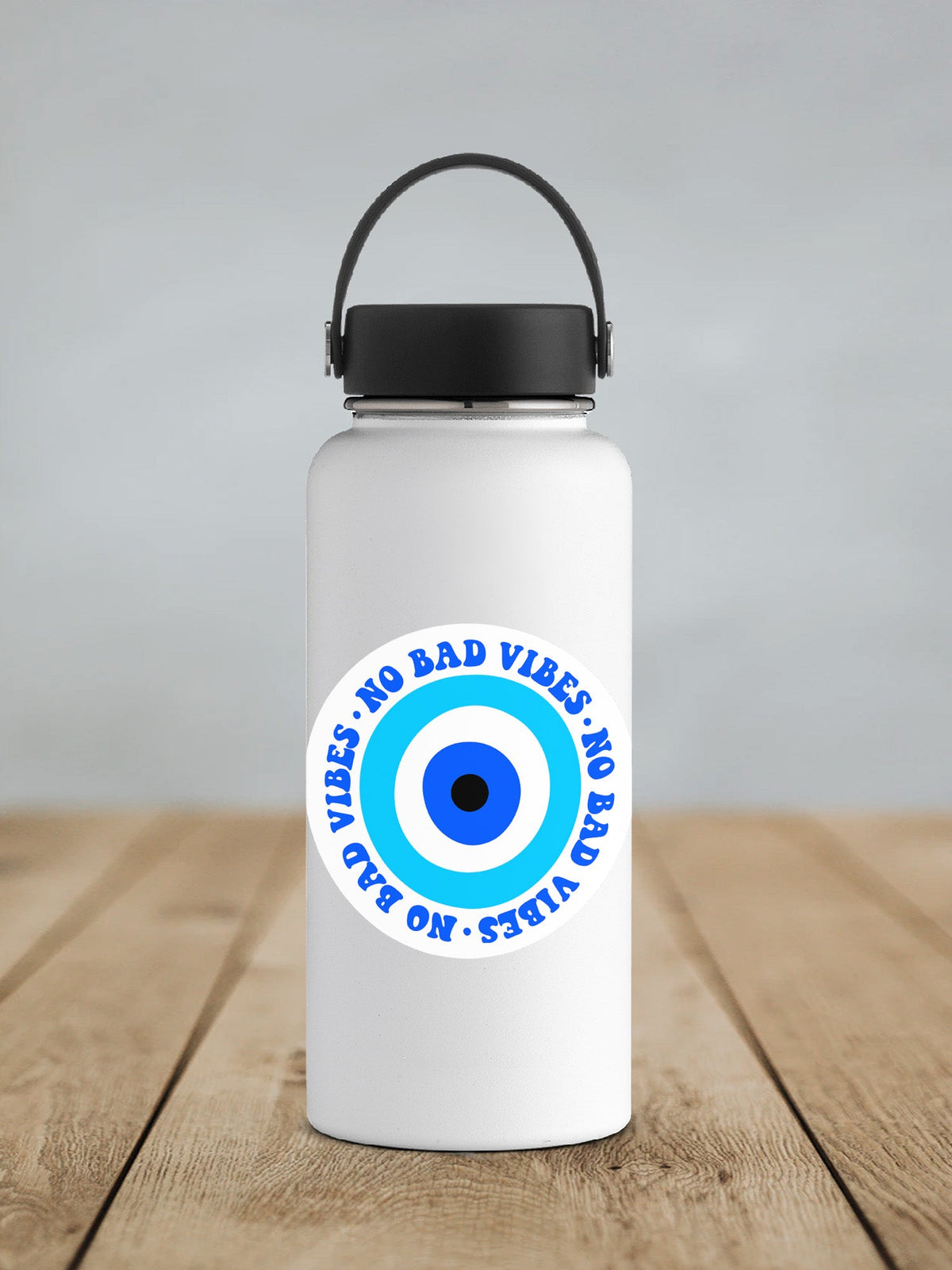 No Bad Vibes Evil Eye Sticker SS830 - Swiit Creations