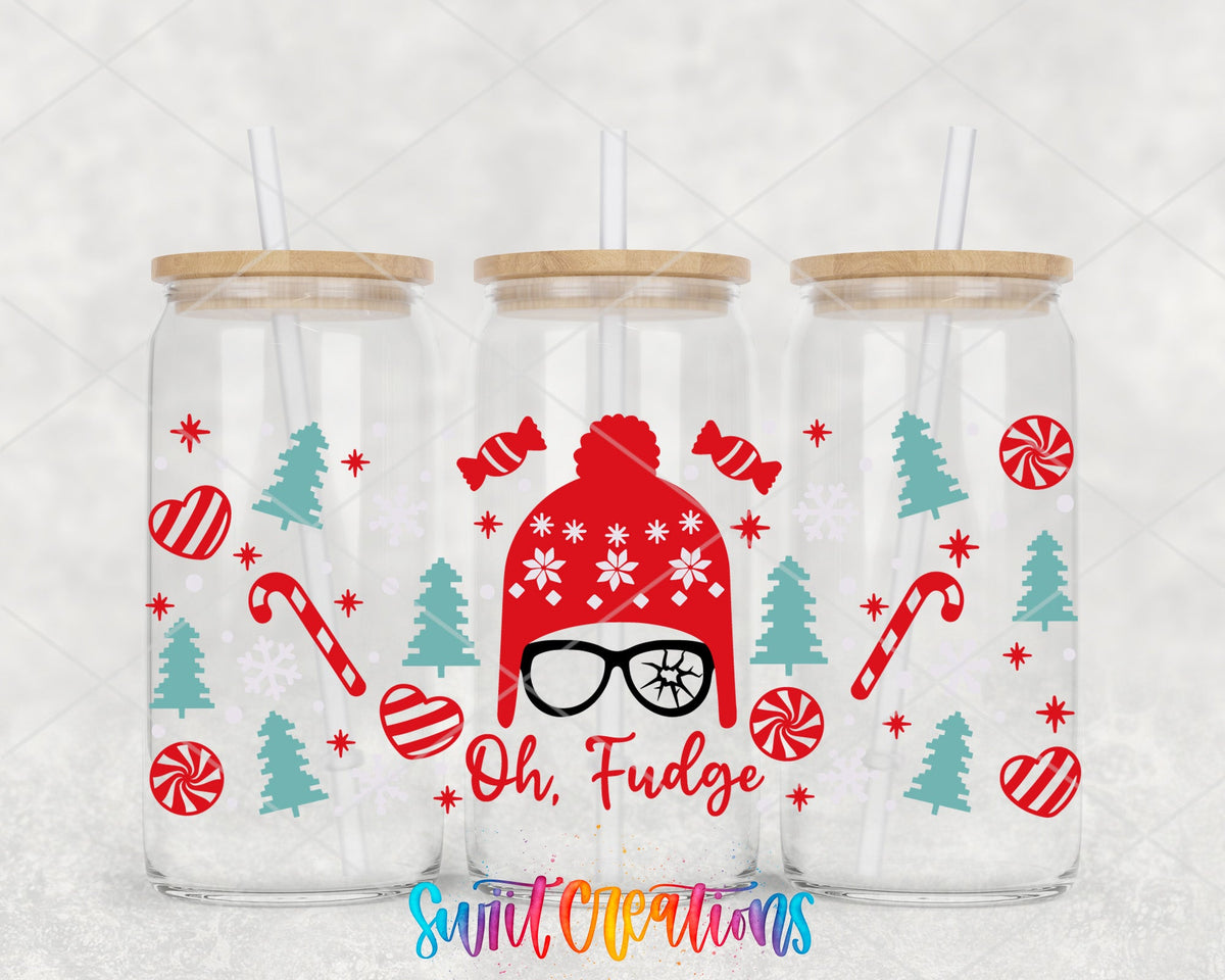 Oh Fudge UV DTF Transfer Tumbler Wrap | Funny Christmas Holiday | DTF185 - Swiit Creations