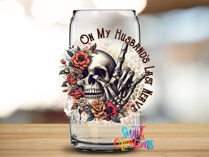 On My Husband’s Last Nerve UV DTF Decal | UV1307 - Swiit Creations