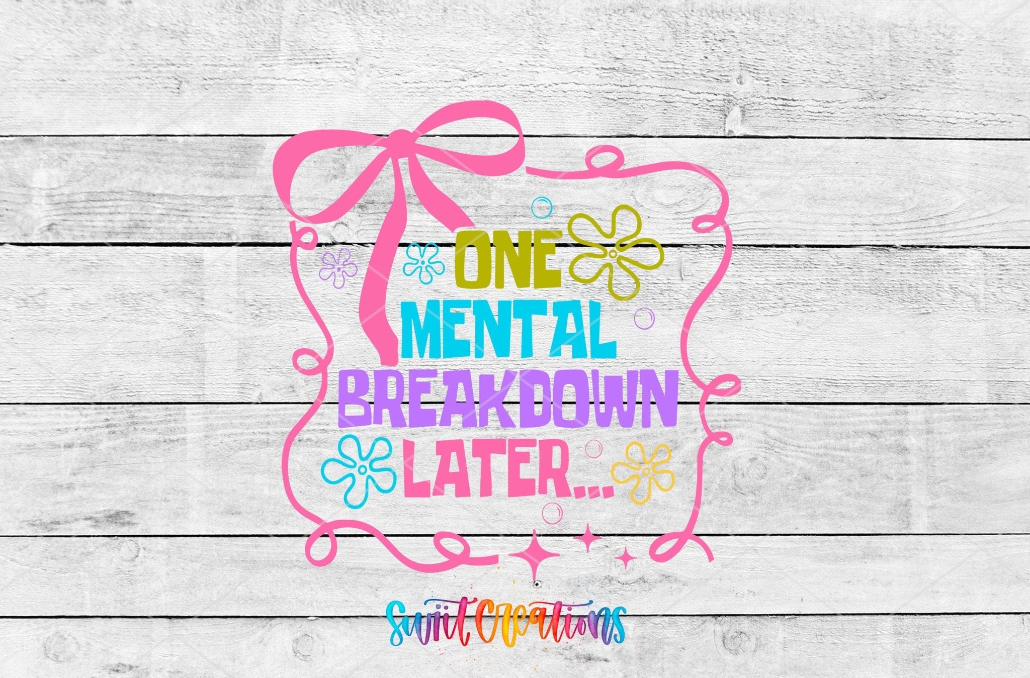 One Mental Breakdown Later Motel Keychain UV DTF Transfer | Funny Retro Quote | MK1539 - Swiit Creations