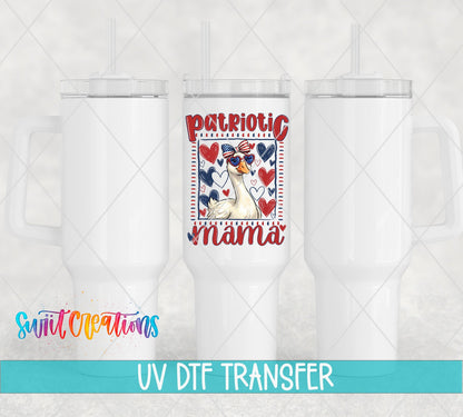 Patriotic Mama Goose UV DTF Transfer |UV2152 - Swiit Creations