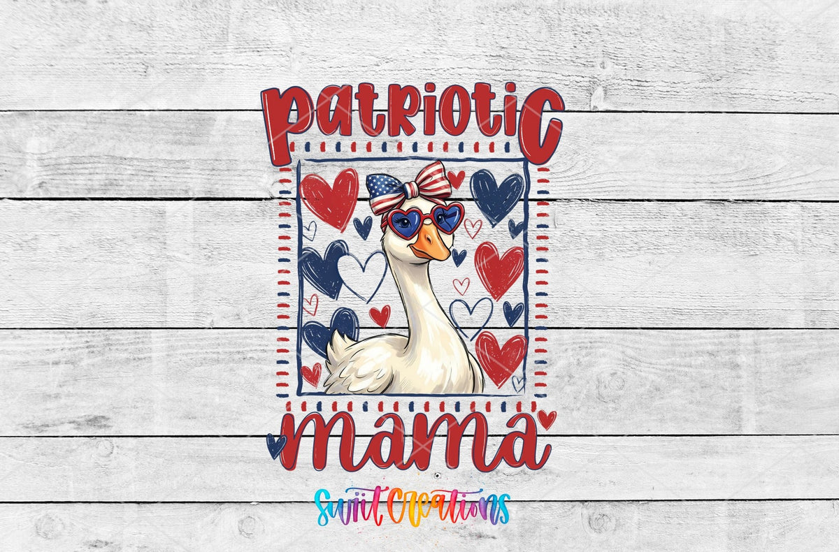 Patriotic Mama Goose UV DTF Transfer |UV2152 - Swiit Creations
