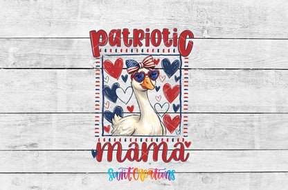 Patriotic Mama Goose UV DTF Transfer |UV2152 - Swiit Creations