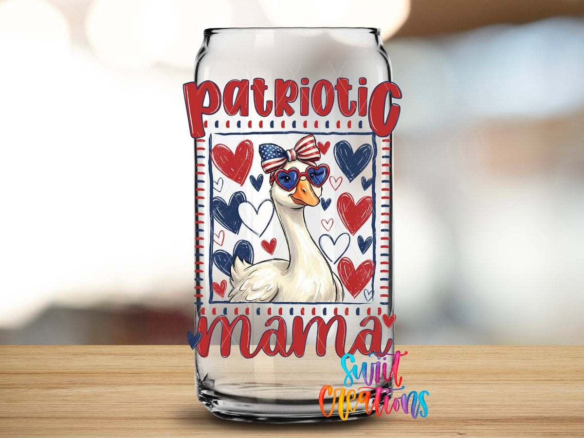 Patriotic Mama Goose UV DTF Transfer |UV2152 - Swiit Creations