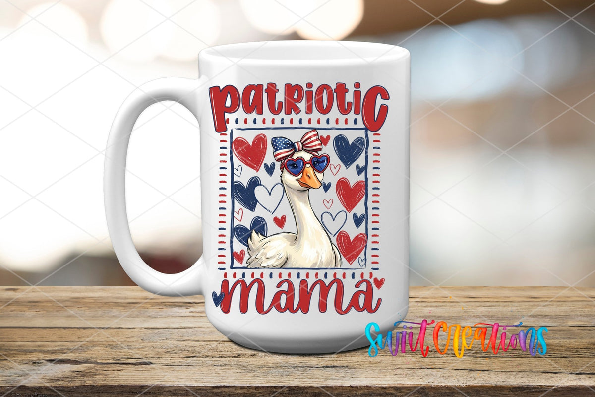 Patriotic Mama Goose UV DTF Transfer |UV2152 - Swiit Creations