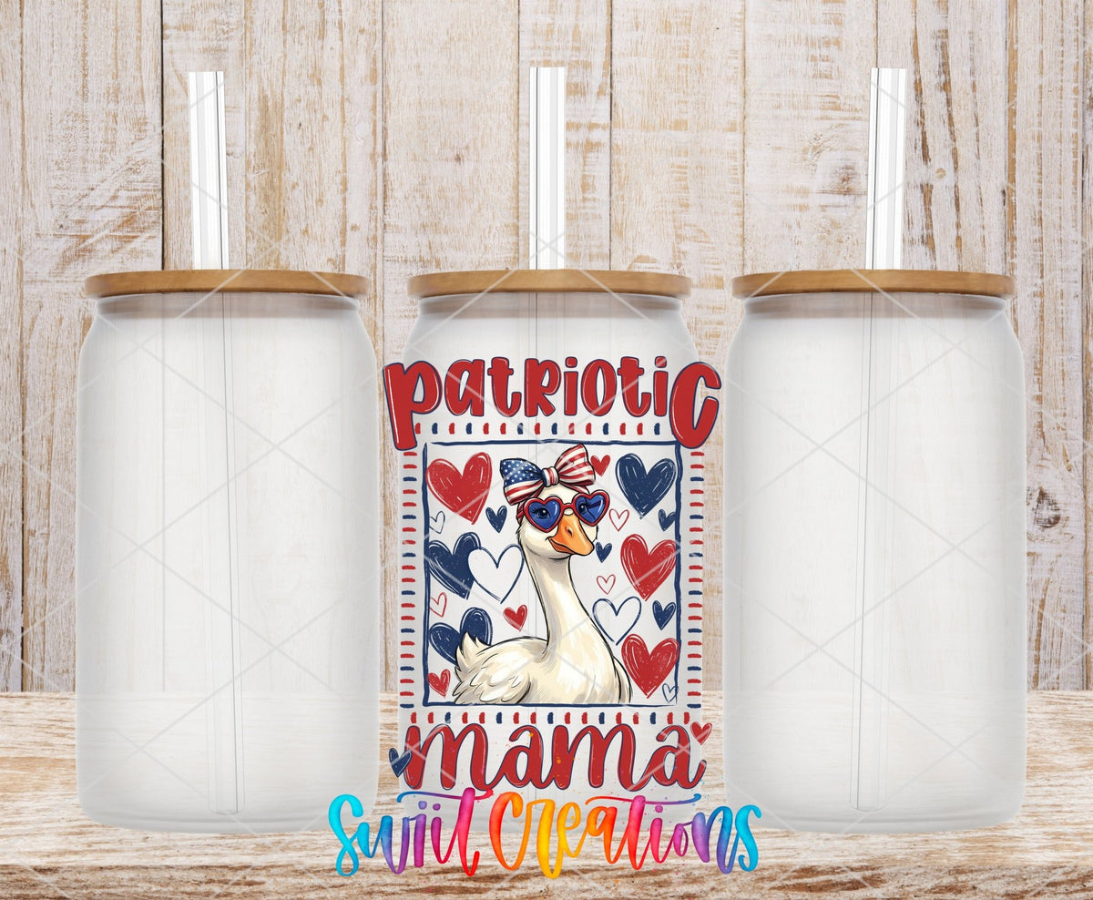 Patriotic Mama Goose UV DTF Transfer |UV2152 - Swiit Creations