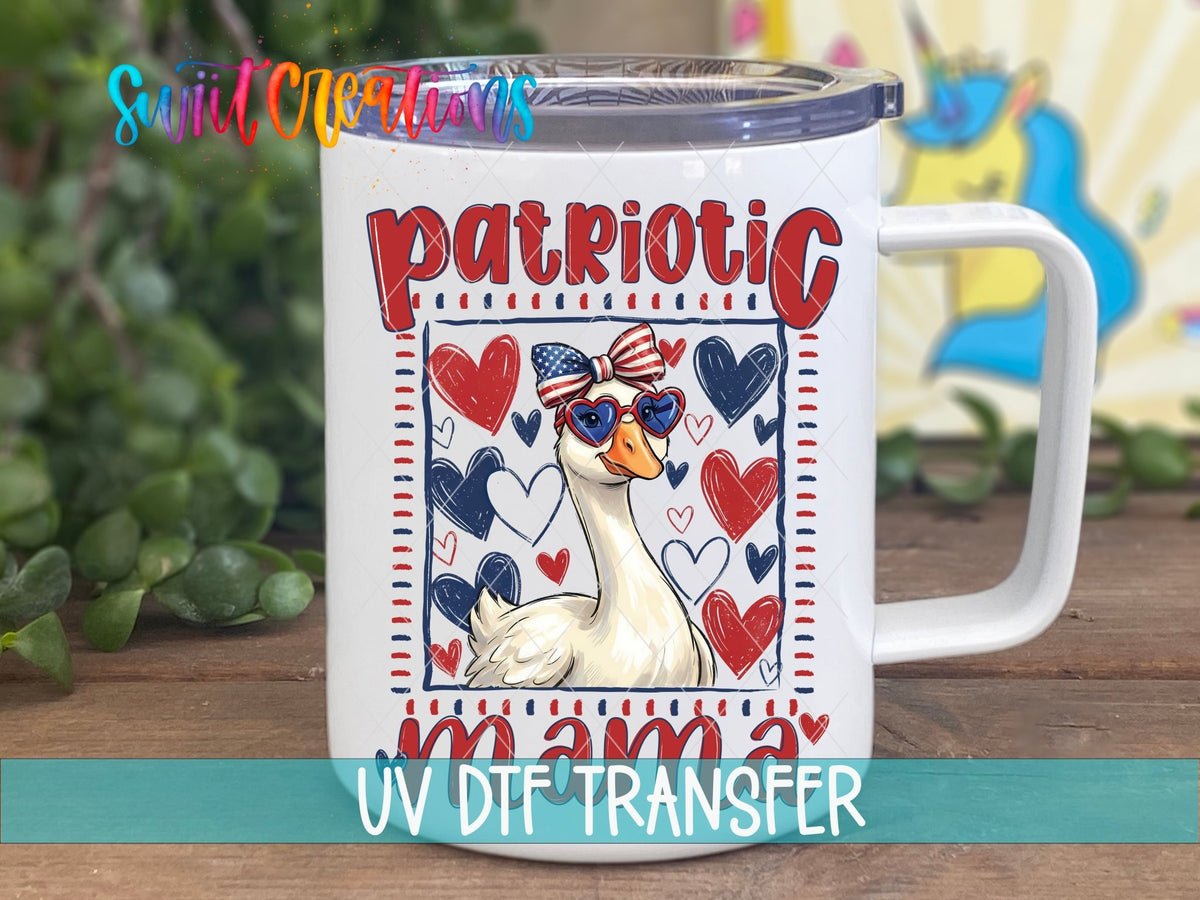 Patriotic Mama Goose UV DTF Transfer |UV2152 - Swiit Creations