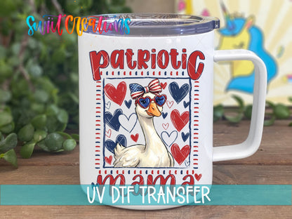 Patriotic Mama Goose UV DTF Transfer |UV2152 - Swiit Creations