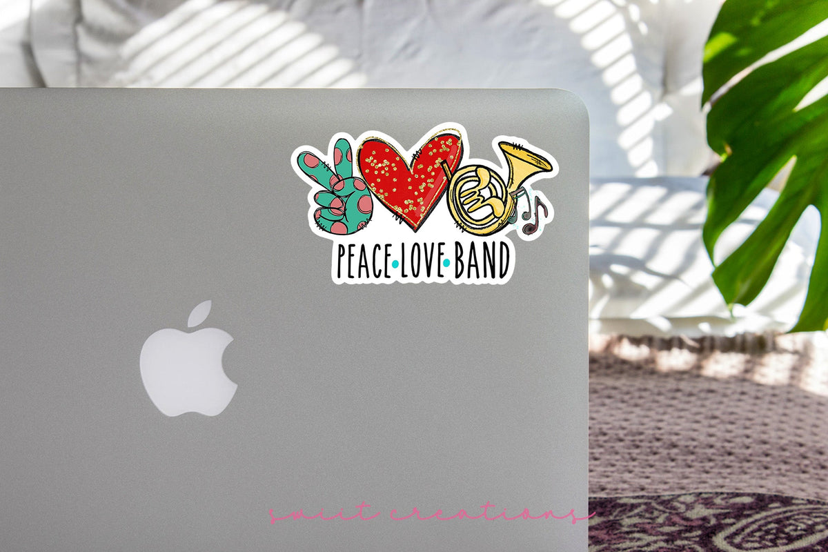 Peace Love Band Sticker SS309 - Swiit Creations