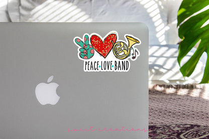 Peace Love Band Sticker SS309 - Swiit Creations