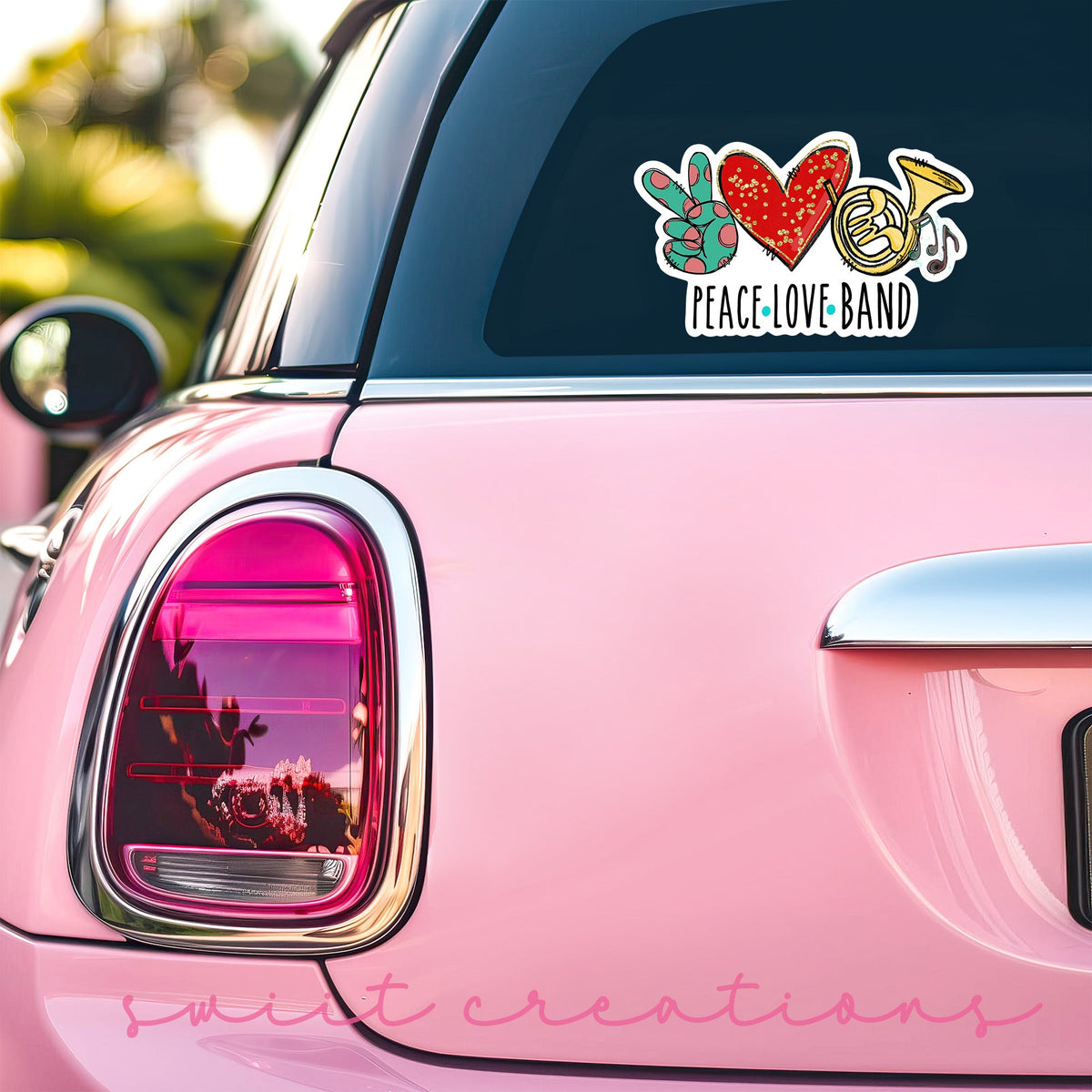 Peace Love Band Sticker SS309 - Swiit Creations