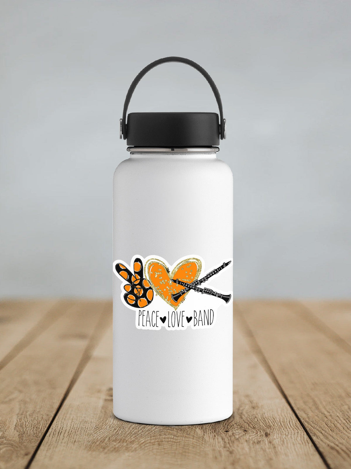 Peace Love Clarinet Sticker SS748 - Swiit Creations
