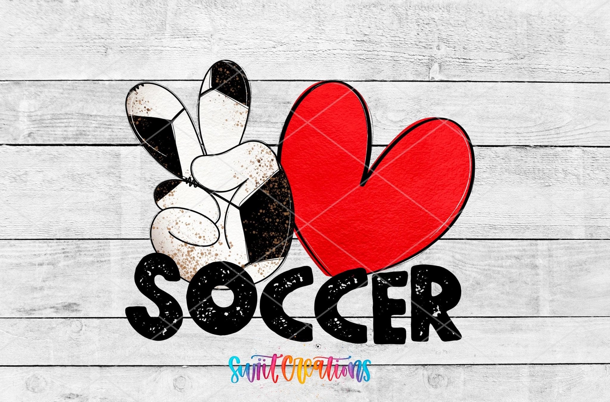 Peace Love Soccer Motel Keychain UV DTF Transfer | Sports Fan Design | MK1550 - Swiit Creations