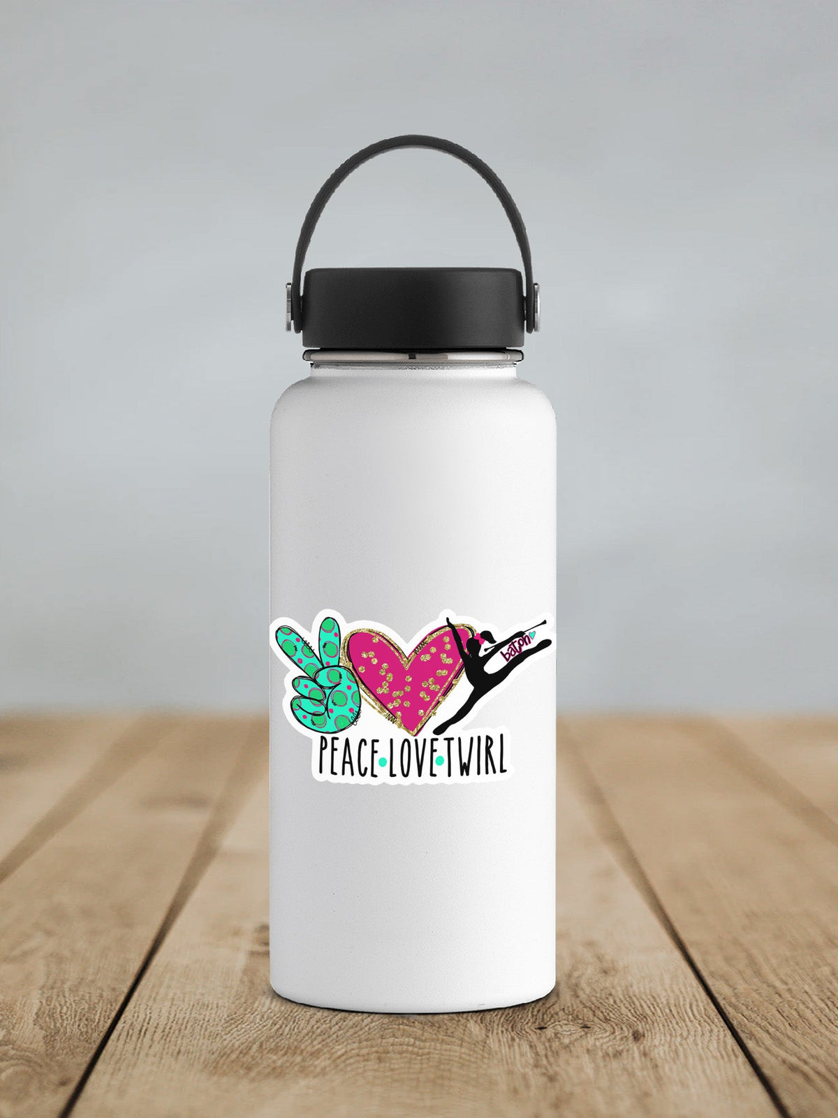 Peace Love Twirl Sticker SS312 - Swiit Creations